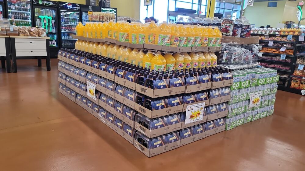 In-store display built by Cal Coast