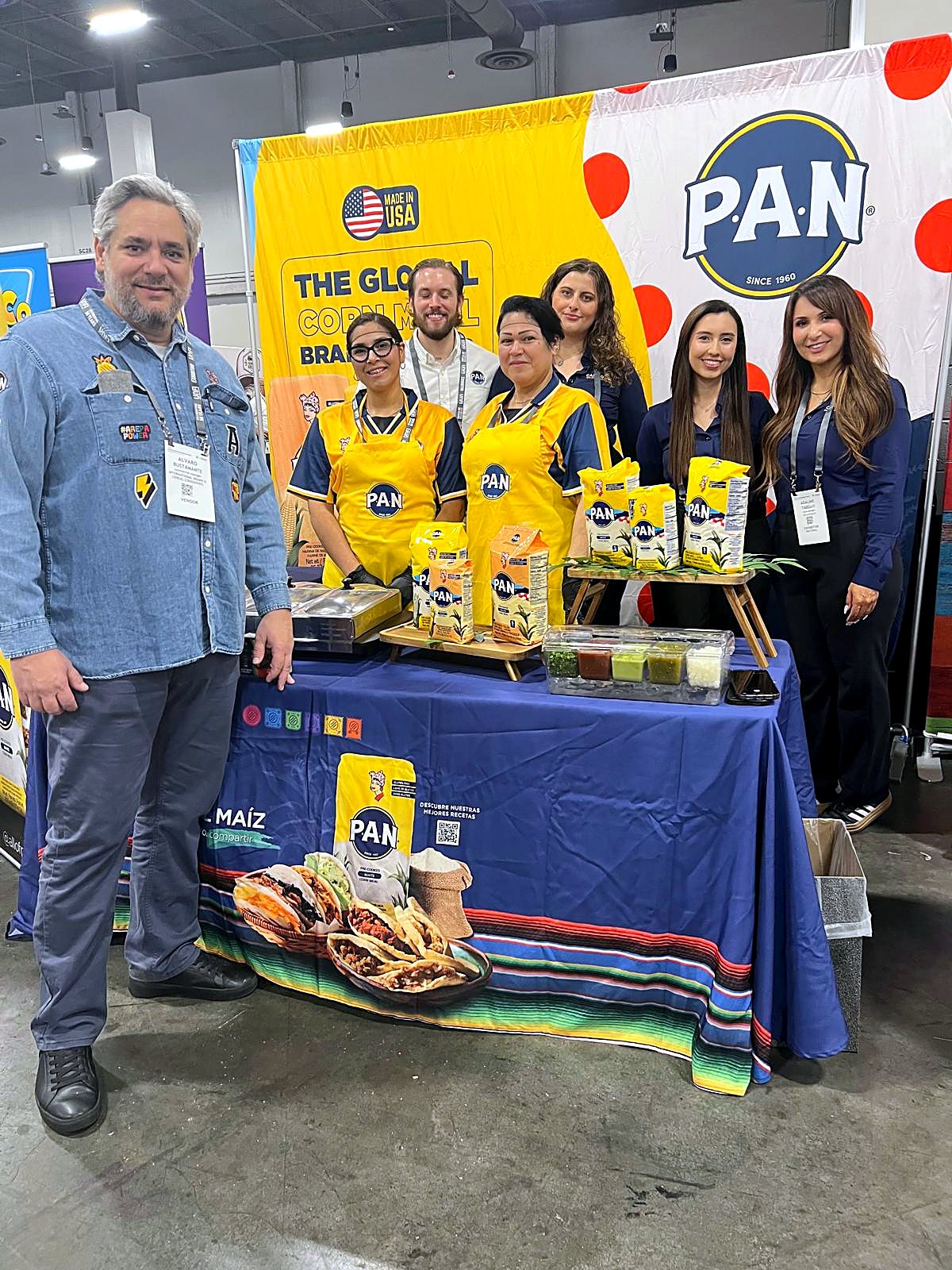 Cal Coast team with P.A.N. at a trade show booth